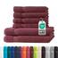 Müskaan® 6er Handtuch Set Bordeaux, 100% Baumwolle, 500g/m² – 2X Duschtuch 70x140cm & 4X Handtuch 50x100cm – Öko-Tex, Frottee Handtücher Set Baumwolle, Handtuchset Rot, 60°C waschbar, Frotteetücher