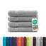 Müskaan® 4er Handtuch Set Silber, 100% Baumwolle, 50x100cm, 500g/m² – Öko-Tex, Frottee Handtücher Set Baumwolle, Handtucherset 50x100cm, Handtuchset Silber für Bad, 60°C waschbar, Frotteetücher