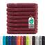 Müskaan® 8er Handtuch Set Bordeaux, 100% Baumwolle, 50x30cm, 500g/m² – Öko-Tex, Frottee Handtücher Set Baumwolle, Gästetücher 30x50cm, Handtuchset Rot für Bad, 60°C waschbar, Frotteetücher