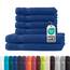 Müskaan® 6er Handtuch Set Royalblau, 100% Baumwolle, 500g/m² – 2X Duschtuch 70x140cm & 4X Handtuch 50x100cm – Öko-Tex, Frottee Handtücher Set Baumwolle, Handtuchset Blau, 60°C waschbar, Frotteetücher