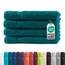 Müskaan® 4er Handtuch Set Petrol, 100% Baumwolle, 50x100cm, 500g/m² – Öko-Tex, Frottee Handtücher Set Baumwolle, Handtucherset 50x100cm, Handtuchset Blau für Bad, 60°C waschbar, Frotteetücher
