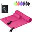 Jokisa Mikrofaser Handtuch 2er Set, 180X90cm Strandtuch Mikrofaser + 80X40cm Sporthandtuch, Schnelltrocknendes & Sandfrei Handtücher für Outdoor Sauna Strand Trekking (Rosa)