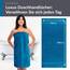 Lashuma 100% Baumwolle Duschtuch Blau - Petrol, Linz Premium Herren Badetuch 70x140 cm