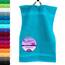 Lashuma Händehandtuch klein 30x50 cm, Linz extra weiches Gästehandtuch Blau - Aquamarin