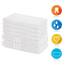 Lavea® 6-teiliges Handtuch Set, 100% Baumwolle - 4 Handtücher 50x100 cm & 2 Duschtücher 70x140 cm, weich, saugstark & pflegeleicht, Flauschiges Badehandtuch Set für Bad, Gäste & Spa, Weiß