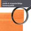 Lashuma kleines Kinder Duschhandtuch 50x100 cm, Linz Baumwollhandtuch Orange - Blut