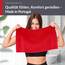 Lashuma Gästehandtuch Rot - Scharlach, Badtextilien Linz Frotteetuch fürs Bad 30x50 cm