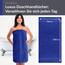 Lashuma Herren Duschhandtuch XXL Königs Blau, Linz Frottee Badetuch maritim 70x140 cm