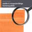 Lashuma kleines Handtuch 30x50 cm, Linz Frottee Gästehandtuch Orange mit Aufhängeschlaufen