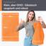 Lashuma kleines Handtuch 30x50 cm, Linz Frottee Gästehandtuch Orange mit Aufhängeschlaufen