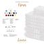 Lavea® 6-teiliges Handtuch Set, 100% Baumwolle - 4 Handtücher 50x100 cm & 2 Duschtücher 70x140 cm, weich, saugstark & pflegeleicht, Flauschiges Badehandtuch Set für Bad, Gäste & Spa, Weiß