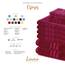 Lavea® 6-teiliges Handtuch Set, 100% Baumwolle - 4 Handtücher 50x100 cm & 2 Duschtücher 70x140 cm, weich, saugstark & pflegeleicht, Flauschiges Badehandtuch Set für Bad & Gäste, Bordeaux