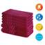 Lavea® 6-teiliges Handtuch Set, 100% Baumwolle - 4 Handtücher 50x100 cm & 2 Duschtücher 70x140 cm, weich, saugstark & pflegeleicht, Flauschiges Badehandtuch Set für Bad & Gäste, Bordeaux