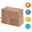 Lavea® 6-teiliges Handtuch Set, 100% Baumwolle - 4 Handtücher 50x100 cm & 2 Duschtücher 70x140 cm, weich, saugstark & pflegeleicht, Flauschiges Badehandtuch Set für Bad & Gäste, Cappuccino