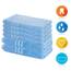 Lavea® 6-teiliges Handtuch Set, 100% Baumwolle - 4 Handtücher 50x100 cm & 2 Duschtücher 70x140 cm, weich, saugstark & pflegeleicht, Flauschiges Badehandtuch Set für Bad, Delphinblau