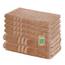 Lavea® 6-teiliges Handtuch Set, 100% Baumwolle - 4 Handtücher 50x100 cm & 2 Duschtücher 70x140 cm, weich, saugstark & pflegeleicht, Flauschiges Badehandtuch Set für Bad & Gäste, Cappuccino