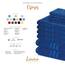 Lavea® 10-teiliges Handtuch Set Elena, 100% Baumwolle - 4 x Handtuch, 2 x Duschtuch, 2 x Gästetuch, 2 x Waschhandschuh, Frottee Handtücher Set weich, saugstark & pflegeleicht, Bad & Gäste, Royalblau