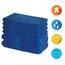 Lavea® 6-teiliges Handtuch Set, 100% Baumwolle - 4 Handtücher 50x100 cm & 2 Duschtücher 70x140 cm, weich, saugstark & pflegeleicht, Flauschiges Badehandtuch Set für Bad & Gäste, Royalblau