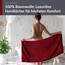Lashuma Wellness Handtuch Dame 70x140 cm,Linz Liegetuch für Liegestuhl Rot - Rubin