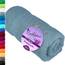 Lashuma Frottee Badetuch 70x140 cm, Linz Duschhandtuch groß Baumwolle Blau - Tauben