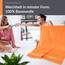 Lashuma XXL Badehandtuch 100x150 cm Orange - Blut, Linz sehr großes Badetuch Strand Dame