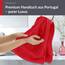 Lashuma Schulter Badehandtuch, 50x100 cm, Linz Liegenauflage Frottee Handtuch Rot - Scharlach