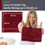 Lashuma kleine Handtücher 2er Pack 30x30 cm, Linz Gästehandtücher Rot - Rubin