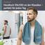 Lashuma saugstarkes Fitnesstuch 50x100 cm, Linz Duschhandtuch Blau - Taubenblau Baumwolle