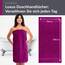 Lashuma Duschtuch Lila - Orchidee, Linz XXL Handtuch 70x140 cm, Badehandtuch Strand