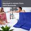 Lashuma Badetuch Herren groß Blau - Königsblau, Linz Reisen Strandtuch XXL 100x150 cm