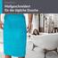 Lashuma Frottee Herren Duschtuch Blau - Aquamarin, Linz weiches & saugstarkes Badetuch 70x140 cm