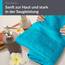 Lashuma Frottee Herren Duschtuch Blau - Aquamarin, Linz weiches & saugstarkes Badetuch 70x140 cm