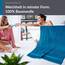 Lashuma Frottee Badetuch groß aus 100% Baumwolle, Linz XXL Duschtuch 100x150 cm Blau - Petrol