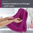 Lashuma Damen Frottee Handtuch 50x100 cm, Linz Wellnesshandtuch aus 100% Baumwolle in Lila - Orchidee