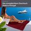 Lashuma Wellness Handtuch Dame 70x140 cm,Linz Liegetuch für Liegestuhl Rot - Rubin