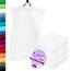 Lashuma 4er Premium Handtuchset Weiß, Linz kleine Frottee Gästetücher 30x50 cm