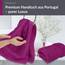 Lashuma 2er Badezimmer Frottee Handtuch Set Lila - Orchidee, Linz extra weiche Baumwollhandtücher 50x100 cm