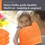 Lashuma 4er Set Gästehandtücher Orange - Blutorange, Linz kleine Handtücher 30x50 cm weich