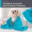 Lashuma Flauschiges Handtuchset Blau - Aquamarin, Linz 2X Fitness Handtücher 50x100 cm