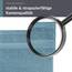 Lashuma Linz Handtücher klein, 4er Handtuchset Blau - Taubenblau, Gästetücher 30x50
