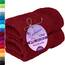Lashuma 2X Handtuch Set Baumwolle 50x100 cm, Linz Wellness Badetuch Rot - Rubin