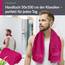 Lashuma Handtuch Set Dame Pink - Purpur, Linz 2X Handtuch Baumwolle für Füße 50x100 cm