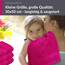 Lashuma 4X Gästehandtuch weich 30x50, Linz Handtücher Set flauschig, Händehandtücher Purpur