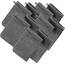 Erwin Müller Waschhandschuh, Waschlappen Heidelberg 10er- Pack, 100% Baumwolle anthrazit Größe 15x21 cm - weiche Qualität, saugstark und strapazierfähig - praktisch durch Schlaufe