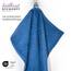 Dyckhoff Handtuchset "Brillant", 2 Badetücher / Duschtücher 70 x 140 cm und 4 Handtücher 50 x 100 cm, 6-teilig, blau