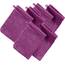 Erwin Müller Waschhandschuh Heidelberg 6er- Pack, 100% Baumwolle Fuchsia Größe 15x21 cm - weiche Qualität, saugstark und strapazierfähig - praktisch durch Schlaufe