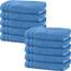 Erwin Müller Badetuch 10er-Pack Heidelberg 100% Baumwolle hellblau Größe 100x150 cm - saugstark, gut trocknend, kompakt, leichte Qualität - ideal für Sport, Strand, Reisen