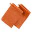 Erwin Müller Waschhandschuh Heidelberg 2er- Pack, 100% Baumwolle orange Größe 15x21 cm - weiche Qualität, saugstark und strapazierfähig - praktisch durch Schlaufe (weitere Farben)