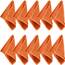 Erwin Müller Seiftuch Heidelberg 10er- Pack, 100% Baumwolle orange Größe 30x30 cm - weiche Qualität, saugstark und strapazierfähig - praktisch durch Schlaufe
