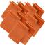 Erwin Müller Waschhandschuh, Waschlappen Heidelberg 10er- Pack, 100% Baumwolle orange Größe 15x21 cm - weiche Qualität, saugstark und strapazierfähig - praktisch durch Schlaufe